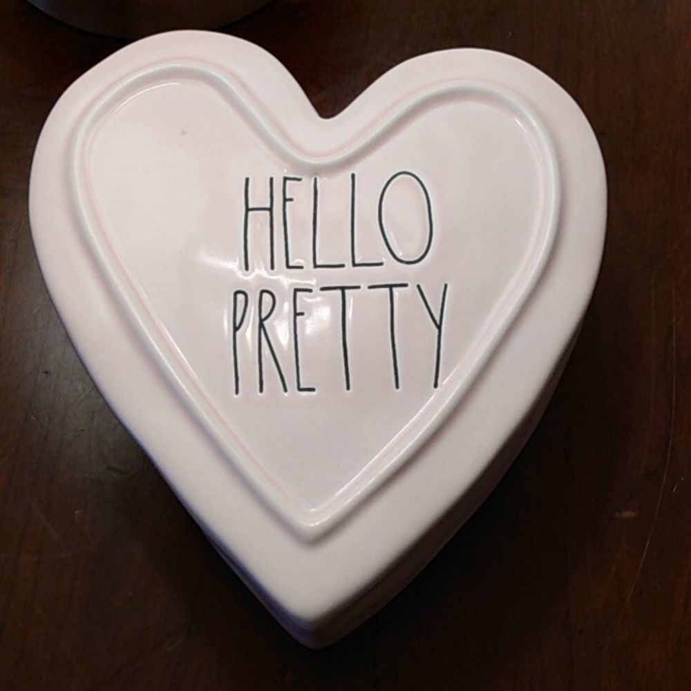 Rae Dunn Pink Hello Pretty Trinket Box